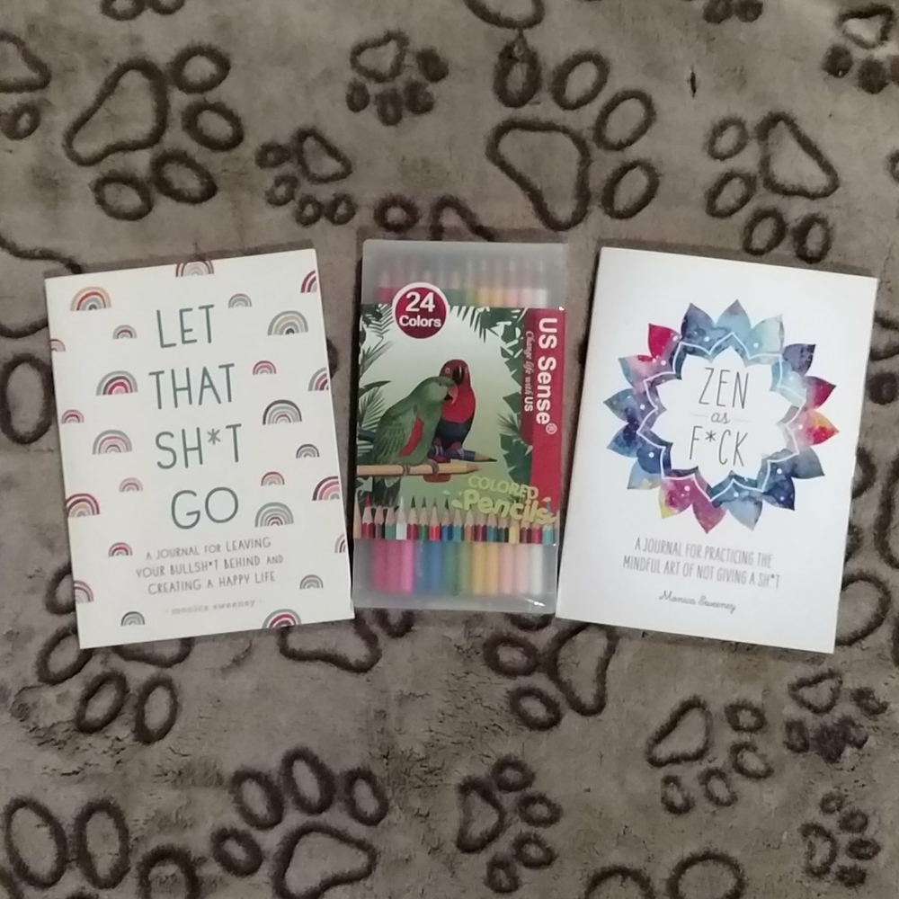 Journals New Monica Sweeney and colored pencils